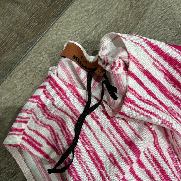 Missoni pink space dyed knot front midi dress - Picture 5 of 8